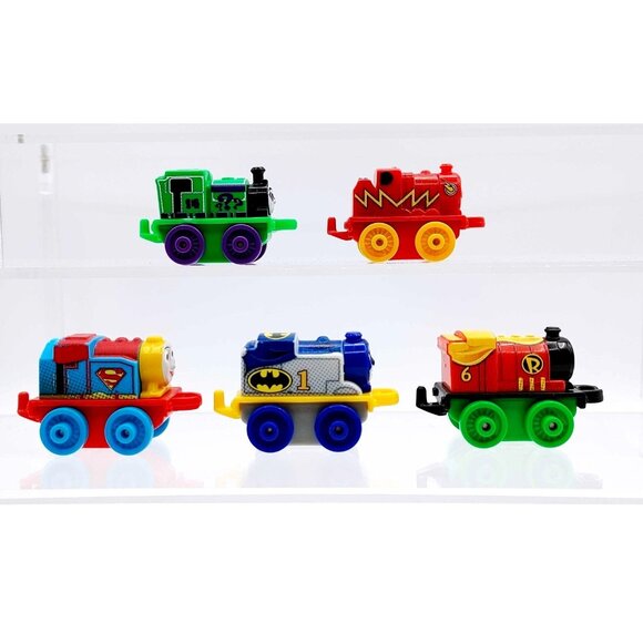 Thomas & Friends MINIS DC Super Friends Lot Flash Joker Super Girl Batman Robin - Picture 1 of 3